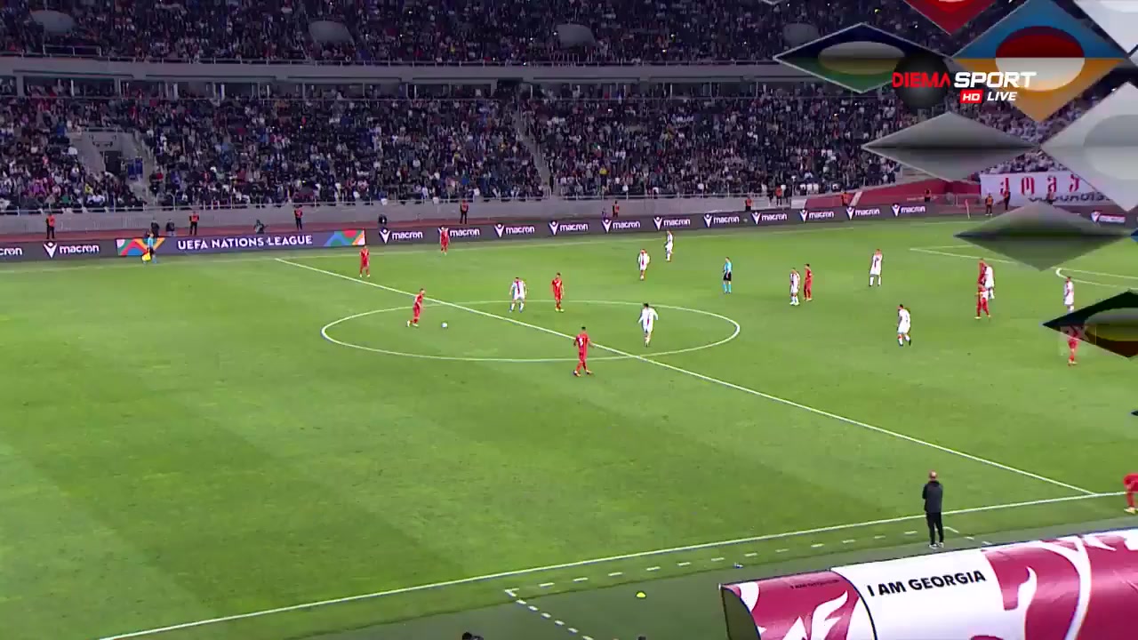 1864 Georgia Vs North Macedonia 64 skor gol , skor 2:0