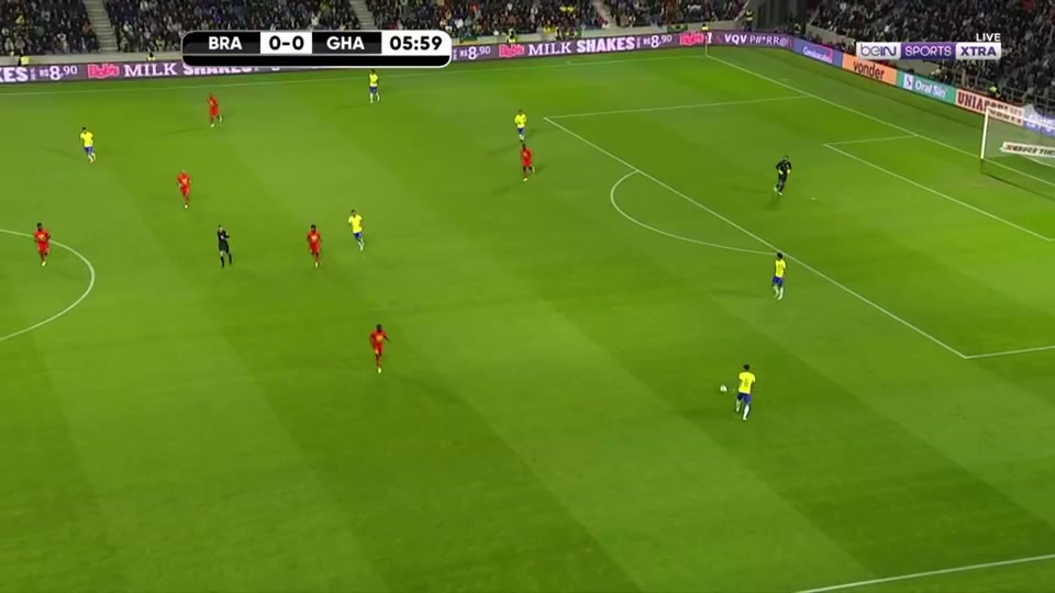 INT FRL Brazil Vs Ghana Marcos Aoas Correa,Marquinhos Goal in 8 min, Score 1:0