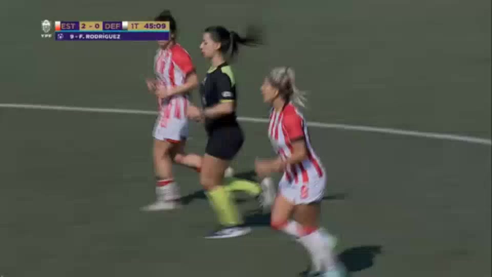  AR D1(W) Estudiantes LP (w) Vs Defensores de Belgrano (w)  Goal in 45+ min, Score 2:0