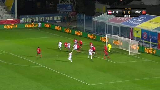 INT FRL Austria U21 Vs Montenegro U21 9 phút Vào, ghi bàn 2:0