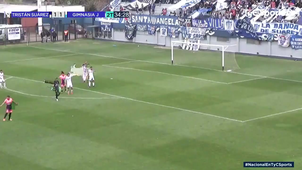 ARG D2 Tristan Suarez Vs Gimnasia Jujuy  Goal in 81 min, Score 1:2