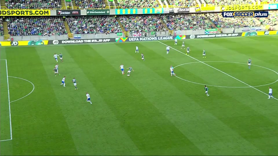 UEFA  NL Northern Ireland Vs Kosovo  Goal in 55 min, Score 1:0