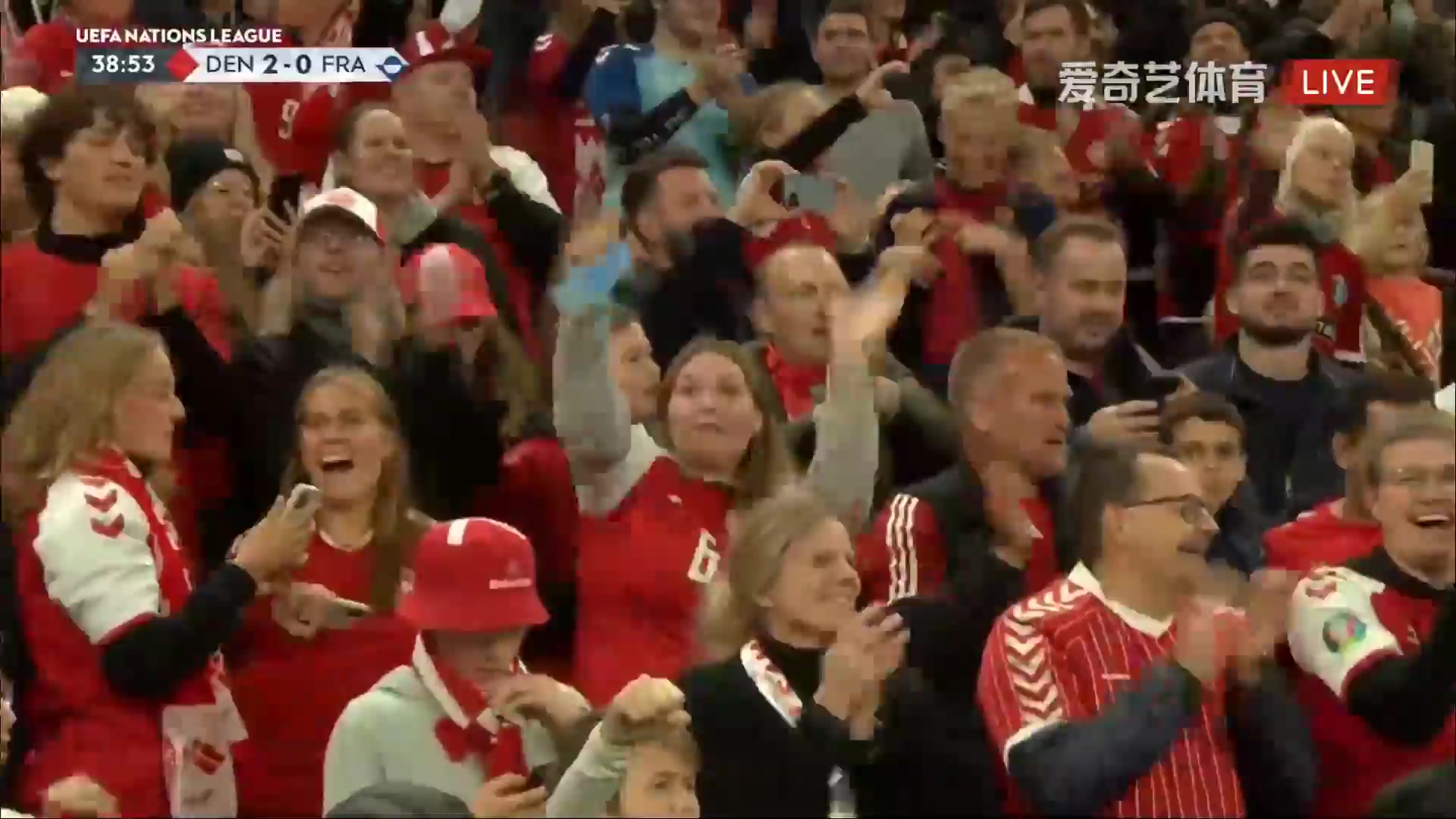 UEFA  NL Denmark Vs France 38 phút Vào, ghi bàn 2:0