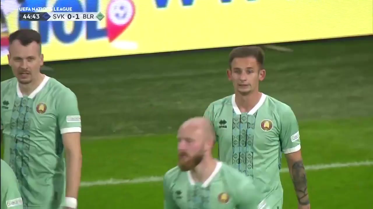 UEFA  NL Slovakia Vs Belarus 44 phút Vào, ghi bàn 0:1