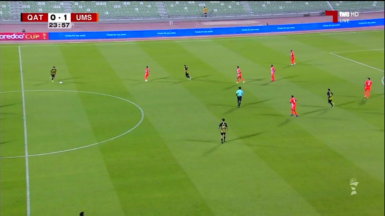 卡塔杯 卡塔尔SC(中) Vs 乌姆沙拉尔 24分进球,比分1:1