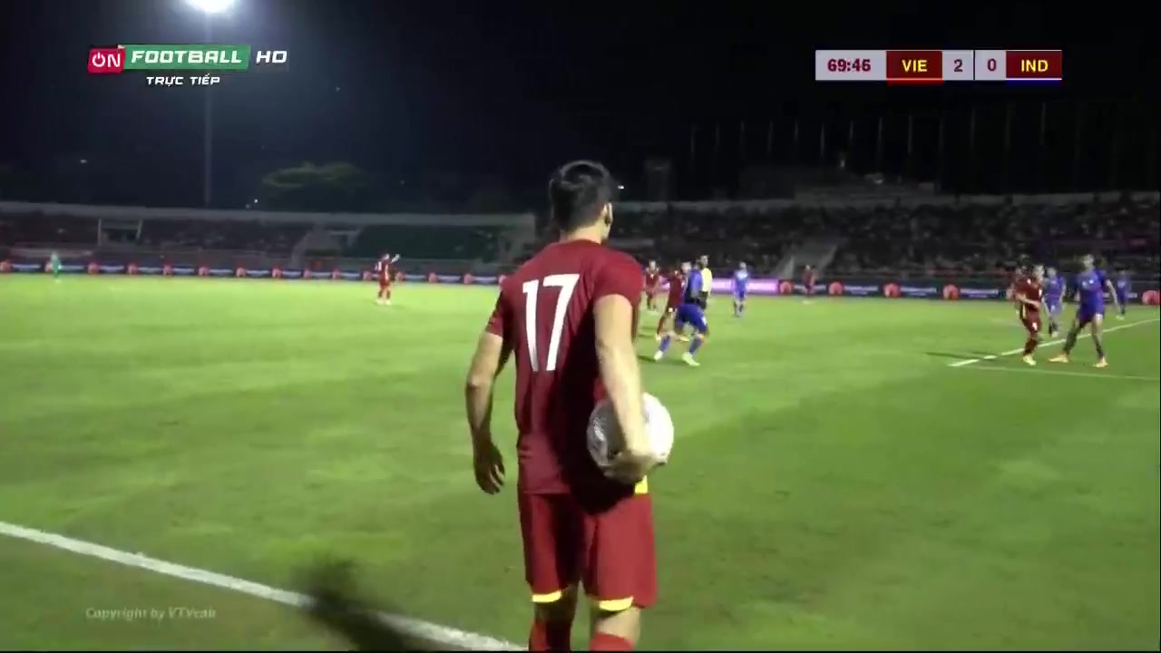 INT FRL Vietnam Vs India 71 phút Nguyen Van QuyetVào, ghi bàn 3:0