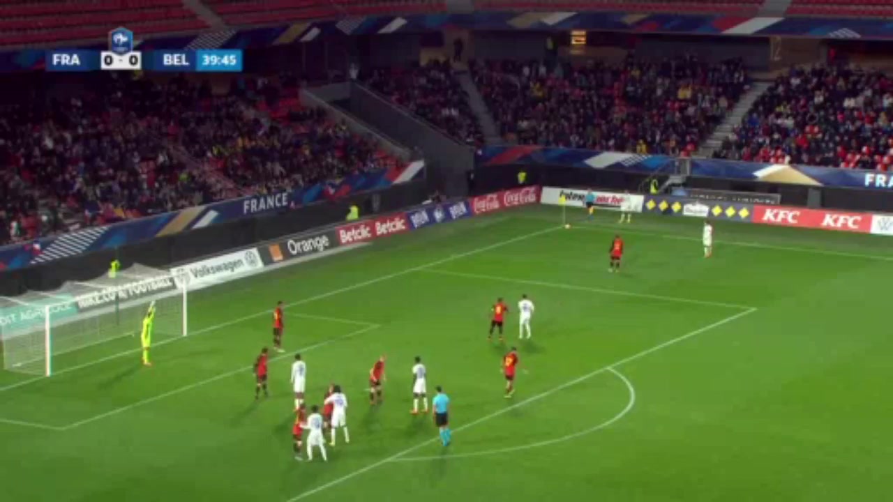 INT FRL France U21 Vs Belgium U21 40 phút Largie RamazaniVào, ghi bàn 0:1