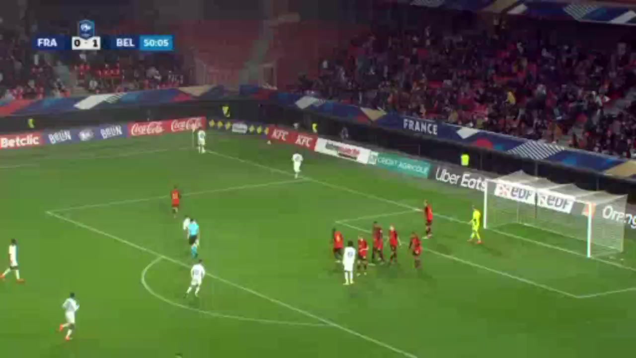 INT FRL France U21 Vs Belgium U21 51 phút Vào, ghi bàn 1:1