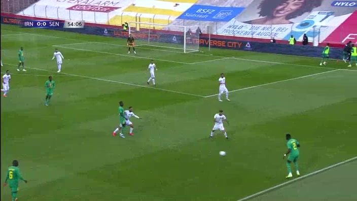 INT FRL Senegal Vs Iran 55 phút Morteza PouraliganjiVào, ghi bàn 1:0