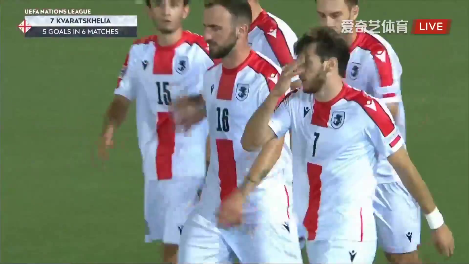 UEFA  NL Gibraltar Vs Georgia Khvicha Kvaratskhelia Goal in 18 min, Score 0:1