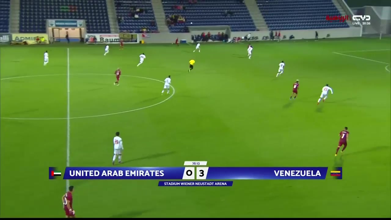 INT FRL United Arab Emirates Vs Venezuela Josef Martinez Goal in 77 min, Score 0:4