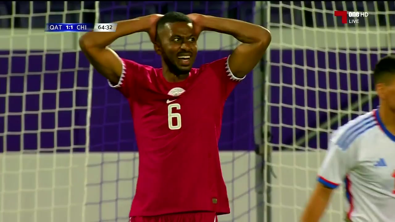 INT FRL Qatar Vs Chile Hassan Khalid Al-Haydos Goal in 67 min, Score 2:1