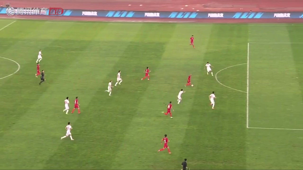 CHA CSL Shanghai Port Vs Chengdu Better City FC 19 ทำประตู Lv Wenjun ประตู, ทำคะแนน 1:0