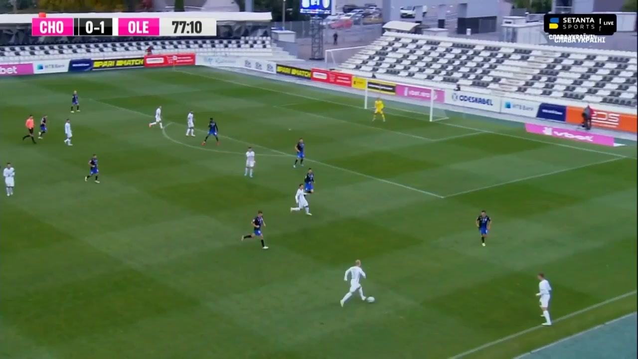 UKR D1 Chernomorets Odessa Vs PFC Oleksandria  Goal in 80 min, Score 1:1