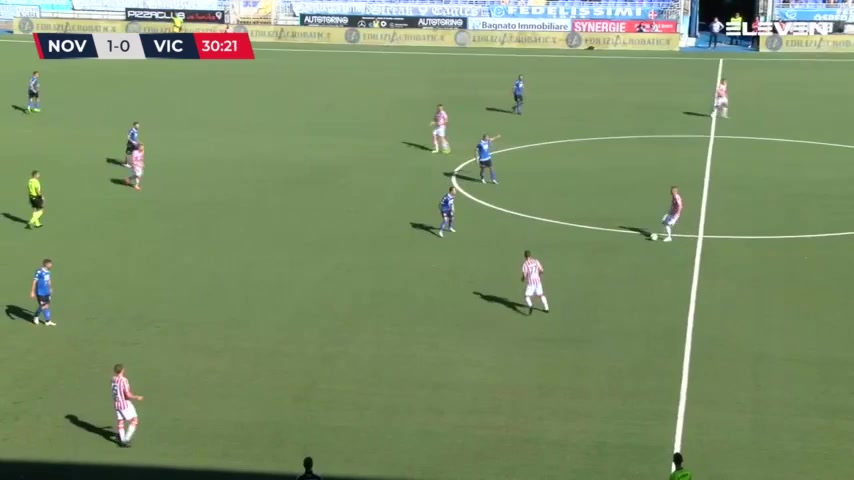 ITA C1 Novara Vs Vicenza 31 phút Vào, ghi bàn 1:1