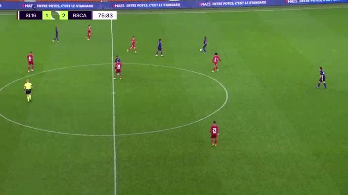 BEL D2 Standard Liege II Vs Anderlecht II 75 phút Vào, ghi bàn 1:3