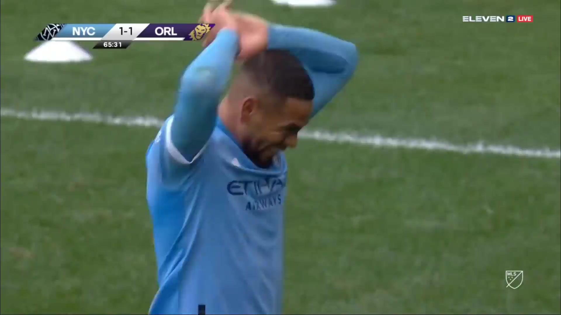 21 New York City FC Vs Orlando City 66 skor gol Alexander Martin Callens Asin, skor 1:1