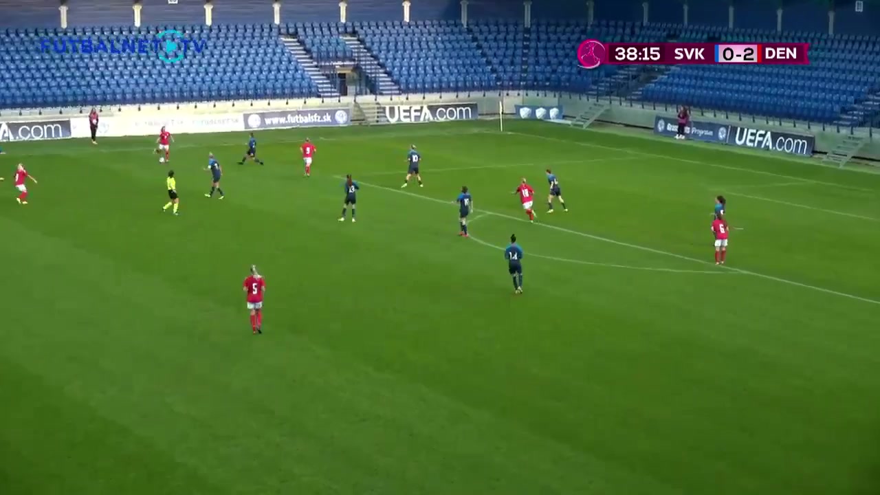 UEFA-W U19 Slovakia (w) U19 Vs Denmark (w) U19 38 phút Vào, ghi bàn 0:3