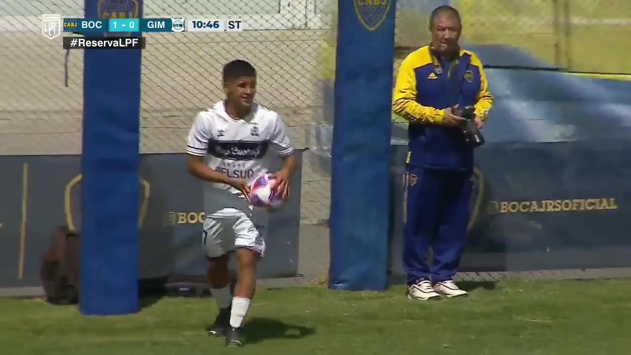 AR L（R） Boca Juniors Reserve Vs Gimnasia LP Reserves  Goal in 57 min, Score 2:0