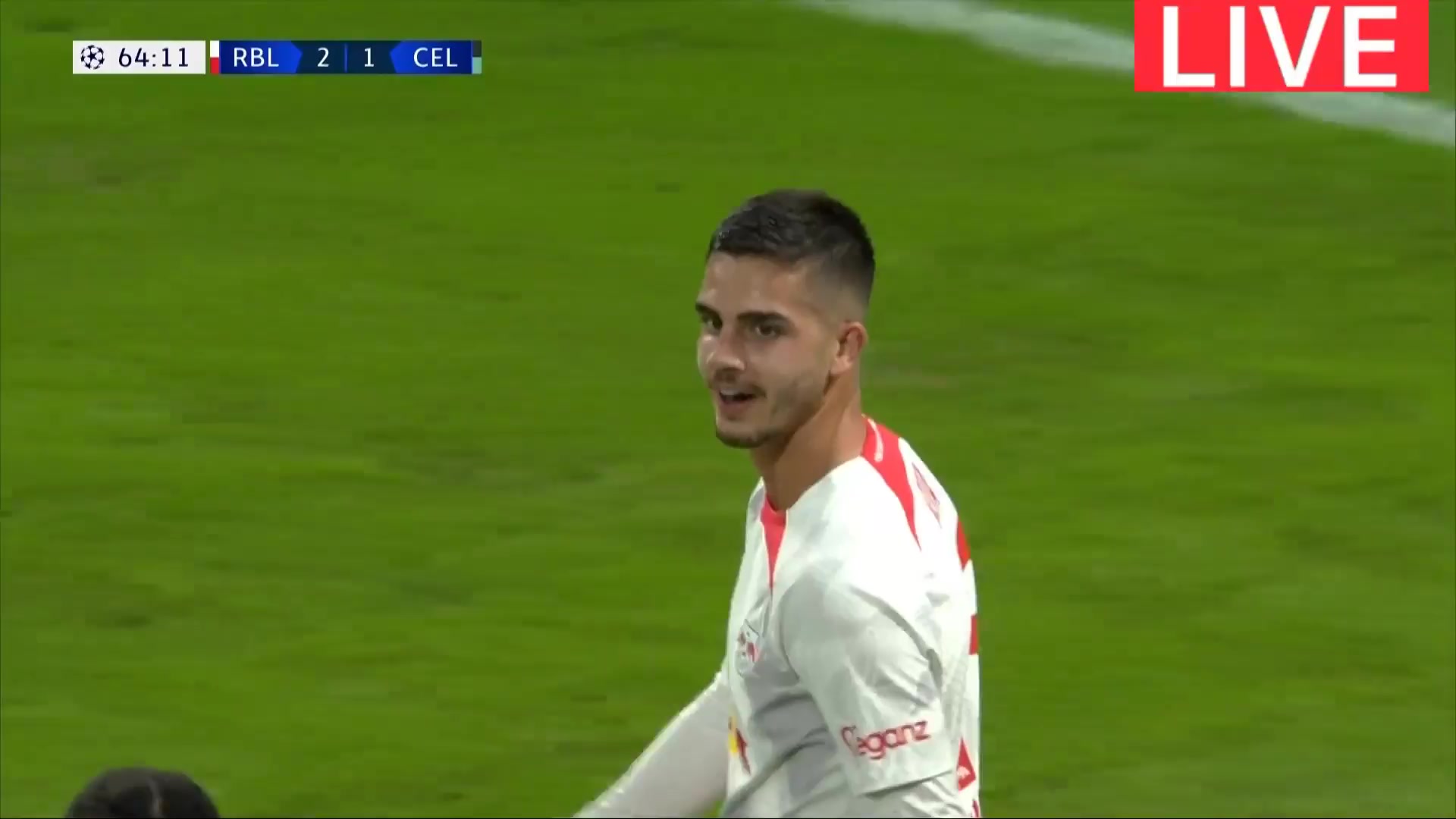 UEFA CL RB Leipzig Vs Celtic FC  Goal in 65 min, Score 2:1