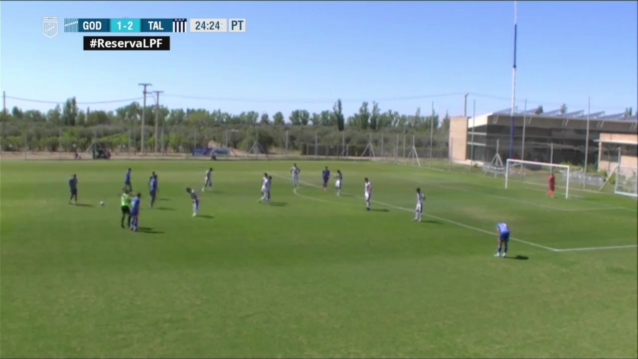 AR L（R） Godoy Cruz Reserves Vs Talleres Cordoba Reserve  Goal in 24 min, Score 2:2