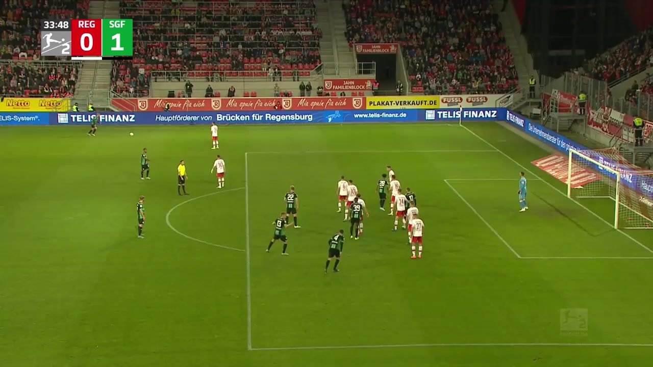 GER D2 Jahn Regensburg Vs Greuther Furth Damian Michalski Goal in 33 min, Score 0:1