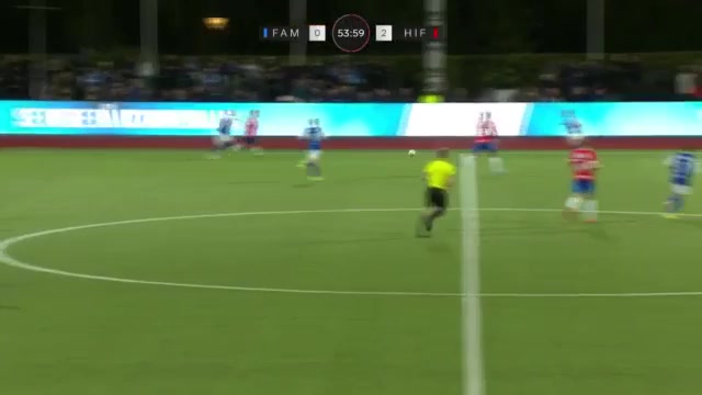 DEN D1 Fremad Amager Vs Hvidovre IF  Goal in 55 min, Score 0:3