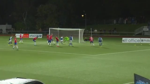 DEN D1 Fremad Amager Vs Hvidovre IF  Goal in 63 min, Score 1:3