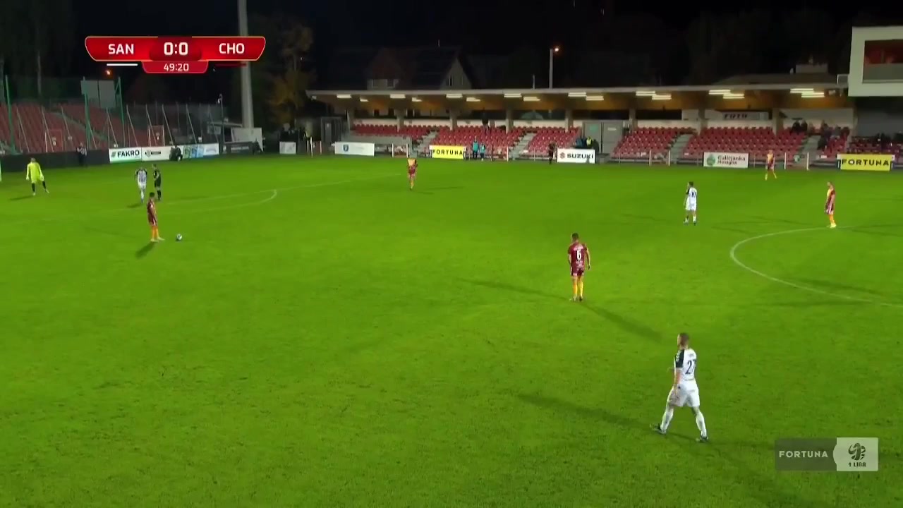 POL D1 Sandecja Nowy Sacz Vs Chojniczanka Chojnice  Goal in 52 min, Score 0:1