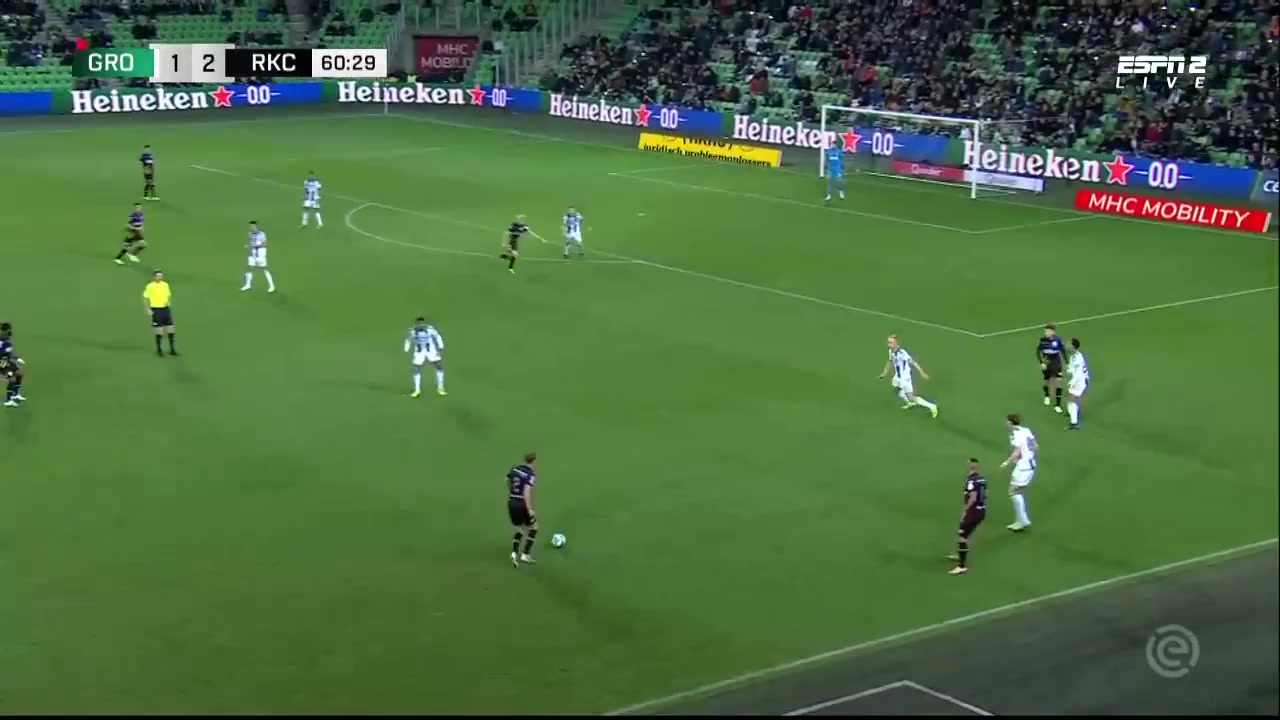 HOL D1 Groningen Vs RKC Waalwijk 60 phút Vào, ghi bàn 1:2