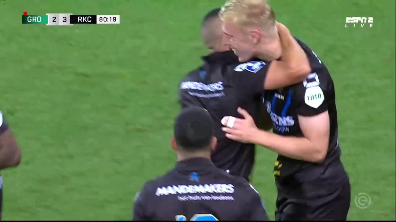 HOL D1 Groningen Vs RKC Waalwijk 80 phút Vào, ghi bàn 2:3