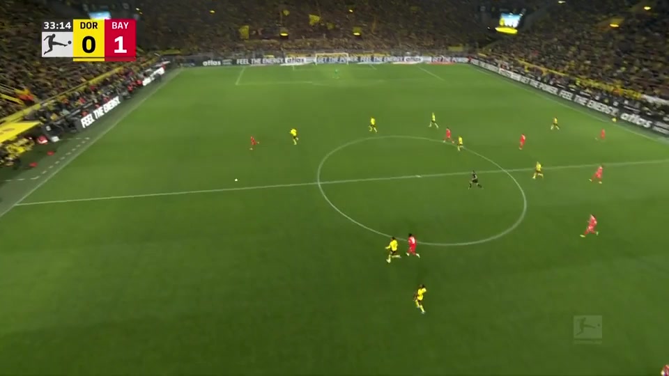 Bundesliga Borussia Dortmund Vs Bayern Munchen Leon Goretzka Goal in 32 min, Score 0:1