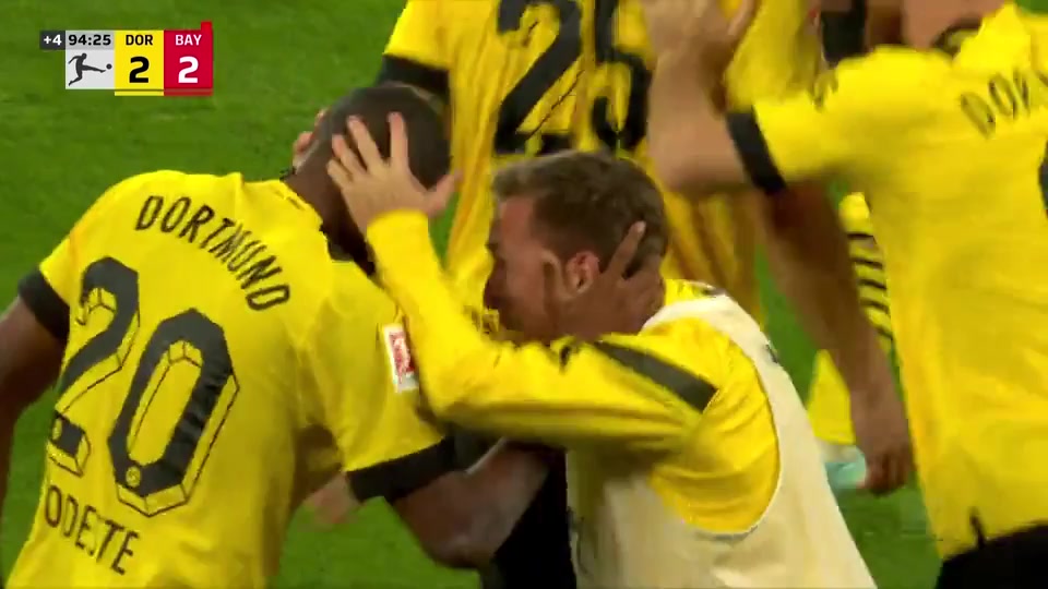 Bundesliga Borussia Dortmund Vs Bayern Munchen 94 phút Anthony ModesteVào, ghi bàn 2:2