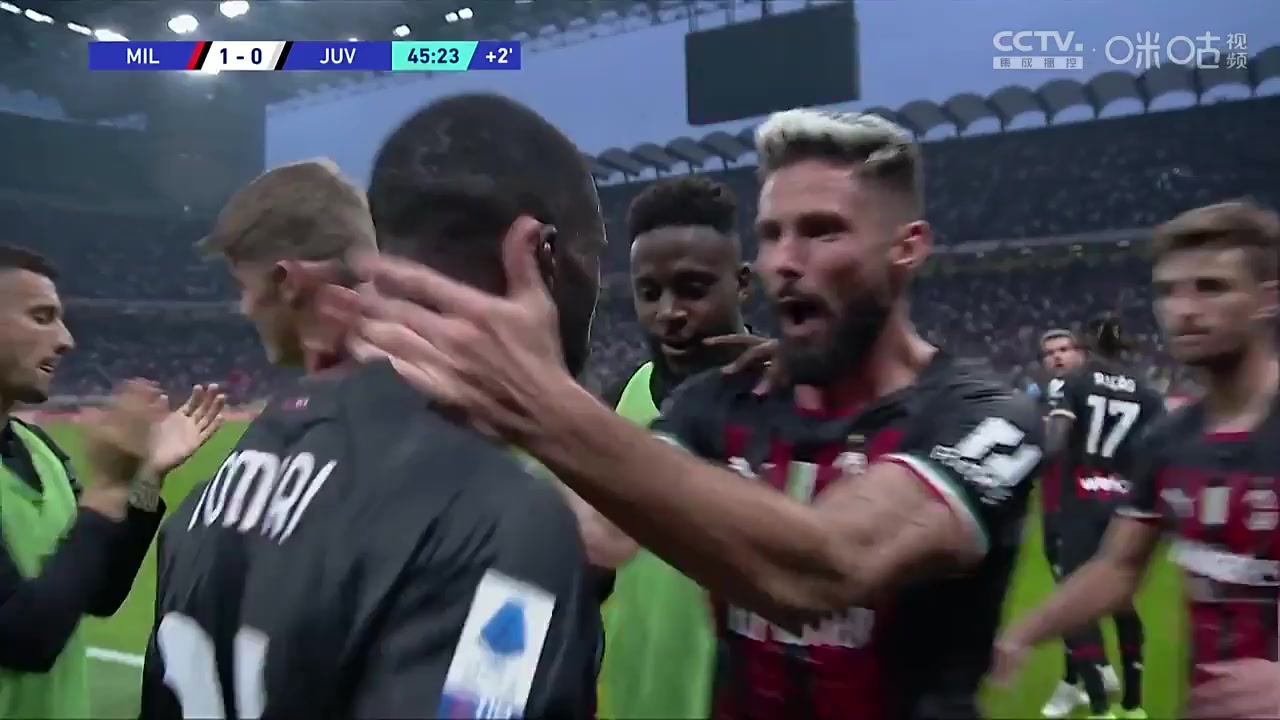 Serie A AC Milan Vs Juventus 45 phút Vào, ghi bàn 1:0