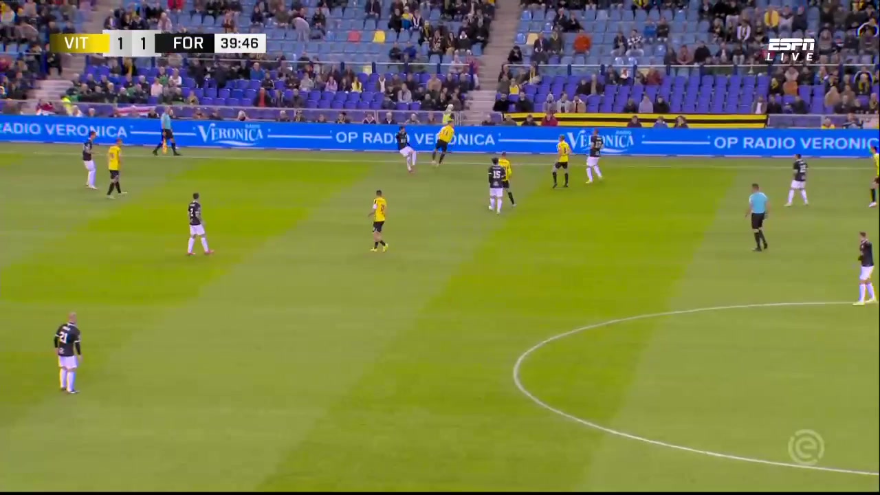 HOL D1 Vitesse Arnhem Vs Fortuna Sittard 39 phút Vào, ghi bàn 1:1