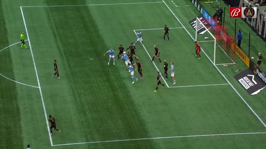 MLS Atlanta United Vs New York City Football Club Heber Araujo dos Santos Goal in 59 min, Score 0:2