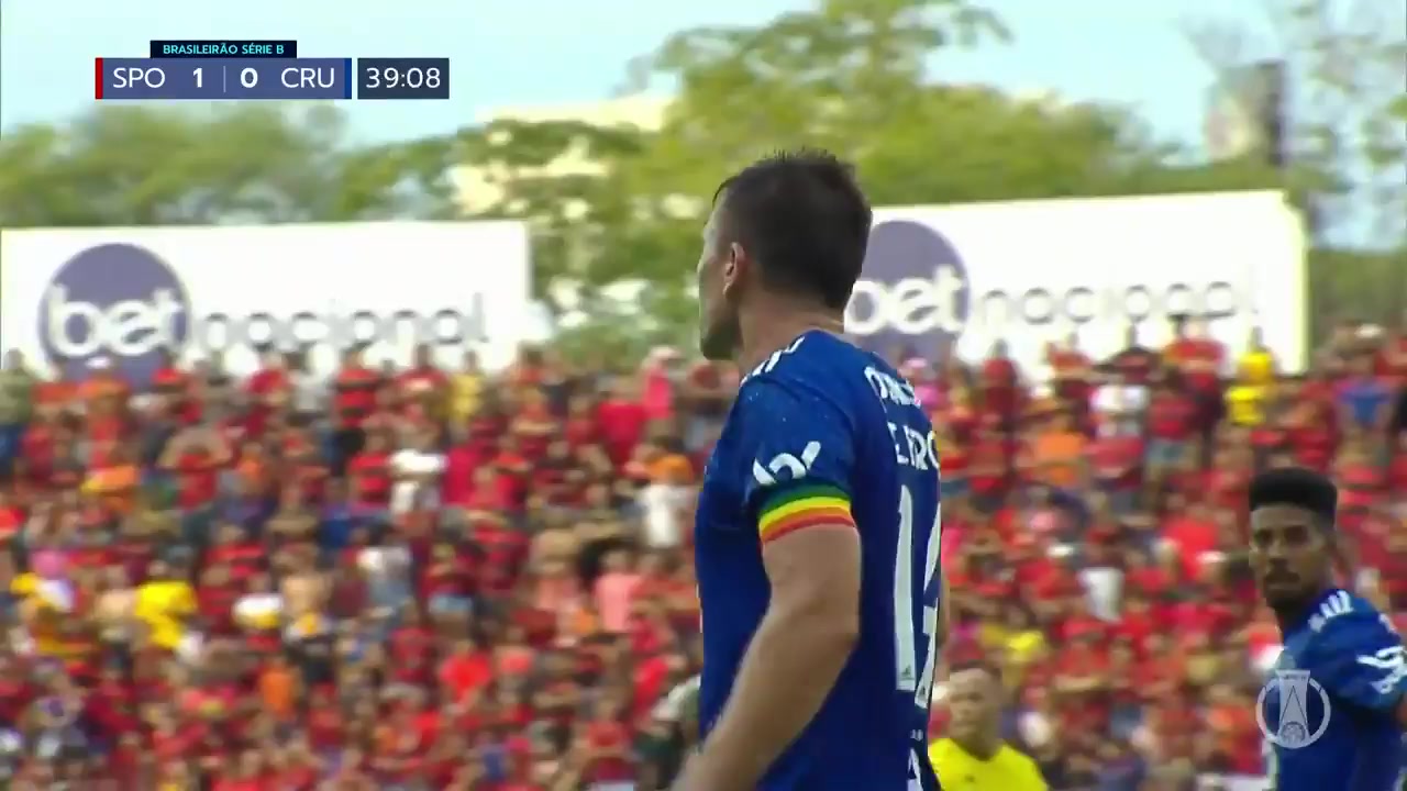 BRA D2 Sport Club do Recife Vs Cruzeiro (MG)  Goal in 39 min, Score 2:0