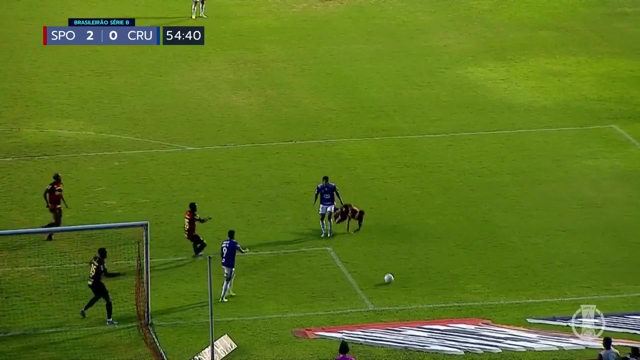 BRA D2 Sport Club do Recife Vs Cruzeiro (MG)  Goal in 55 min, Score 2:1