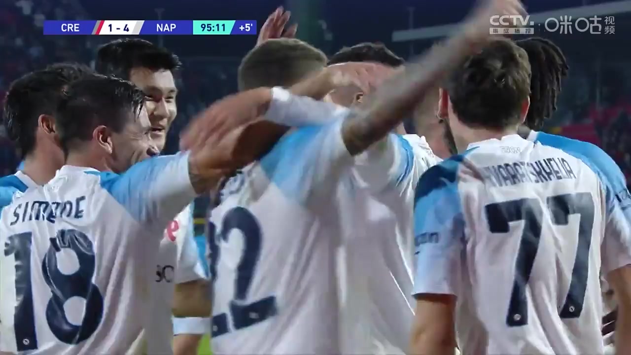Serie A Cremonese Vs Napoli 95 phút Vào, ghi bàn 1:4