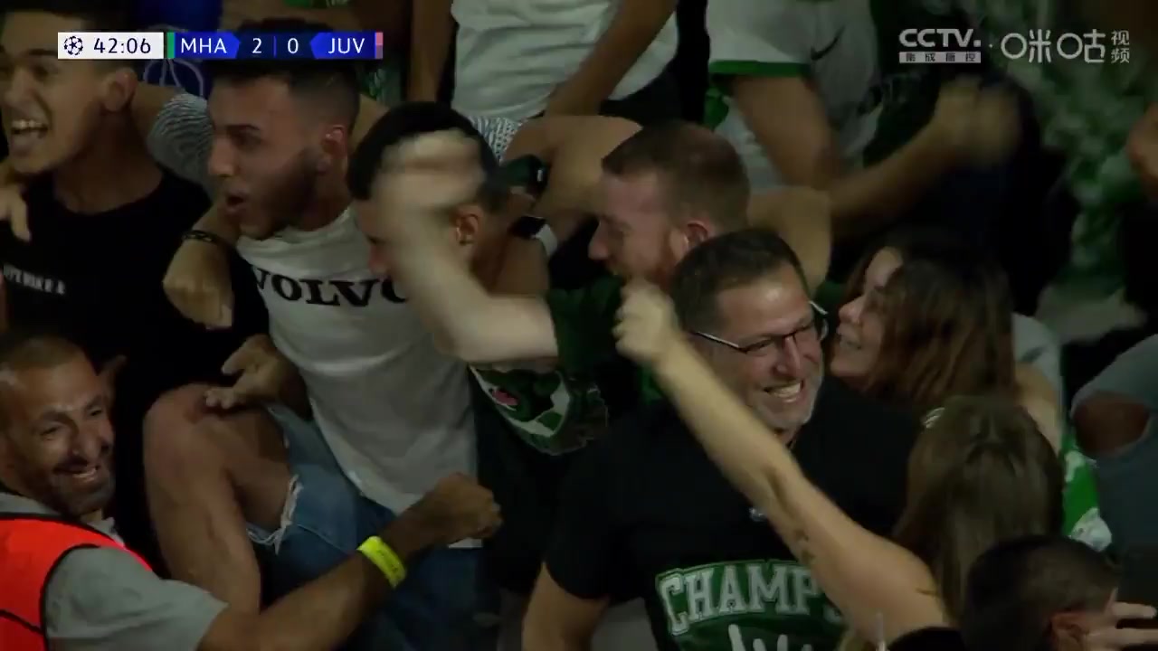 UEFA CL Maccabi Haifa Vs Juventus Omer Atzili Goal in 42 min, Score 2:0