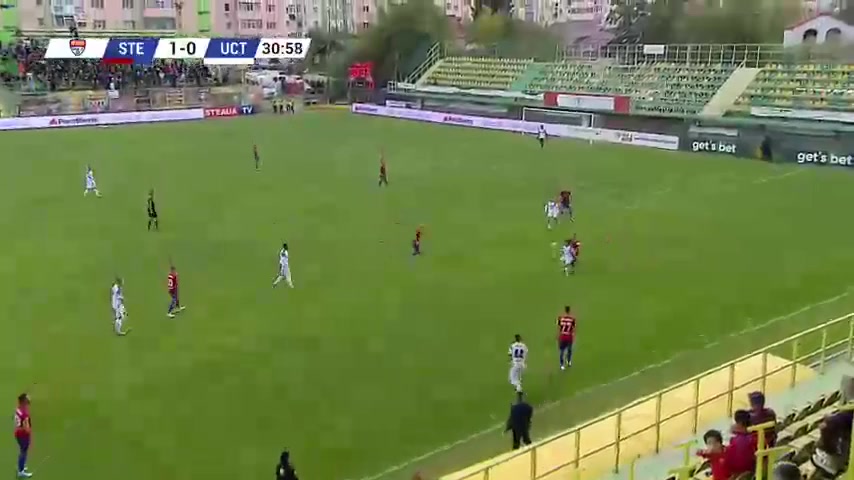 ROM D2 CSA Steaua Bucuresti Vs Unirea Constanta  Goal in 31 min, Score 2:0