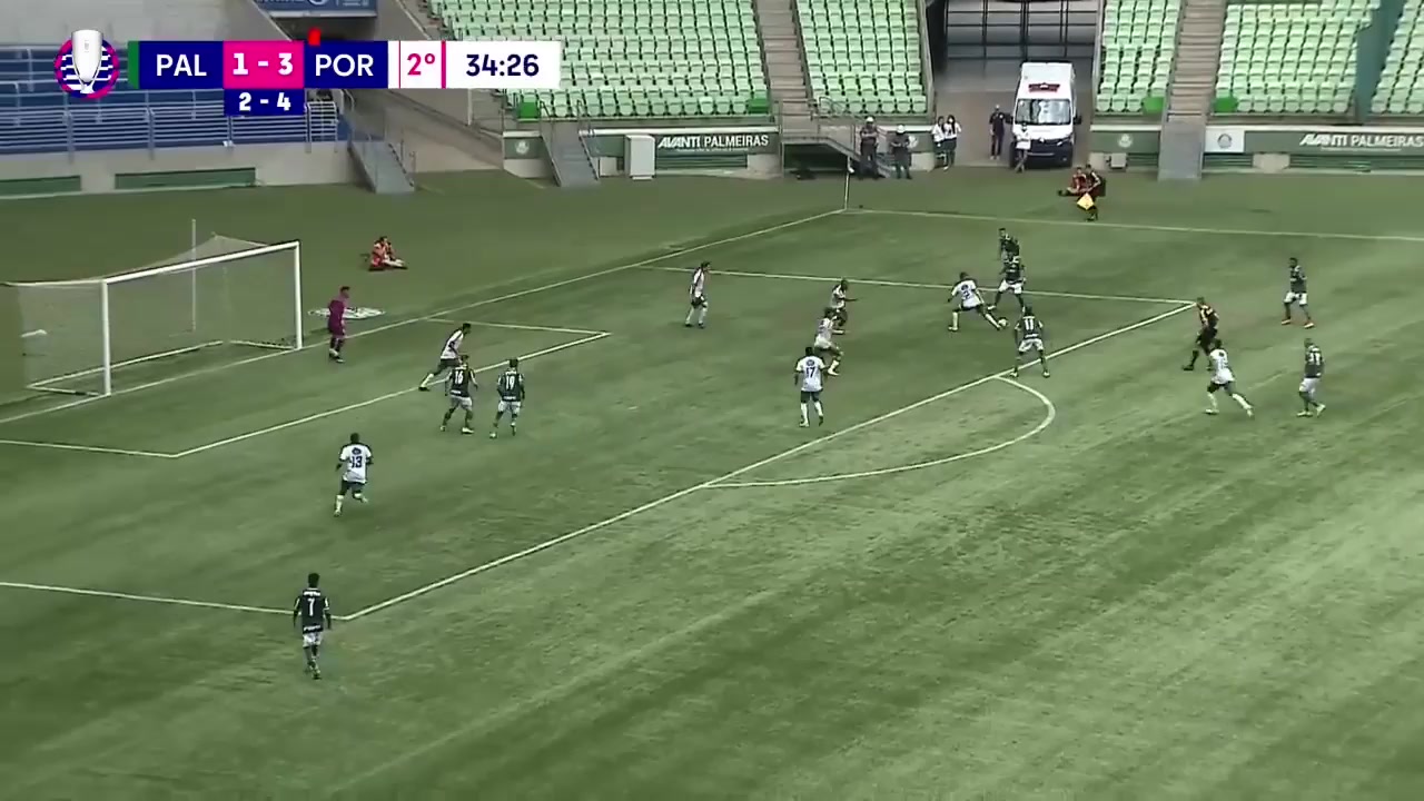 BRA CPY Palmeiras (Youth) Vs Portuguesa (Youth)  Goal in 81 min, Score 2:3