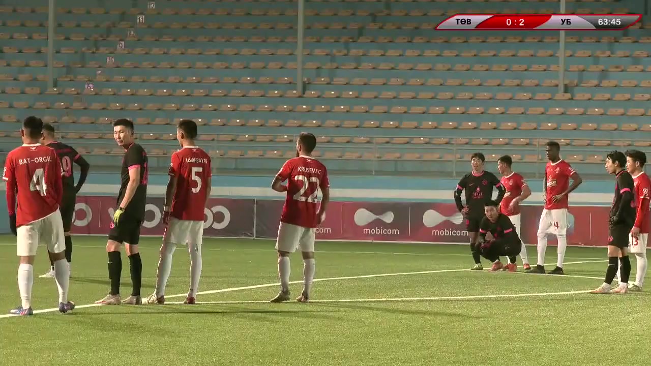 MN PL Tuv Buganuud Vs FC Ulaanbaatar  Goal in 64 min, Score 1:2