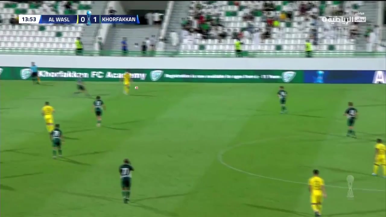 UAE C Khor Fakkan Vs Al-Wasl  Goal in 14 min, Score 1:1