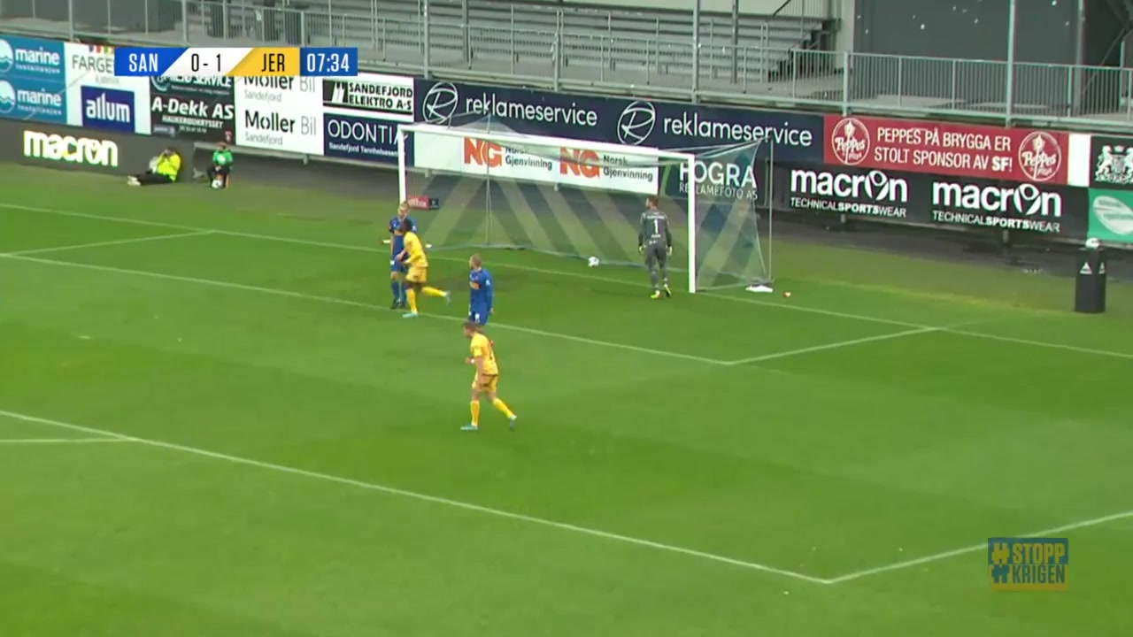 22 Sandefjord Vs Jerv 7 skor gol , skor 0:2