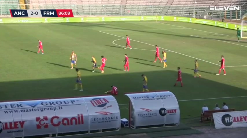 ITA C1 Ancona Vs Fermana 88 phút Vào, ghi bàn 2:1