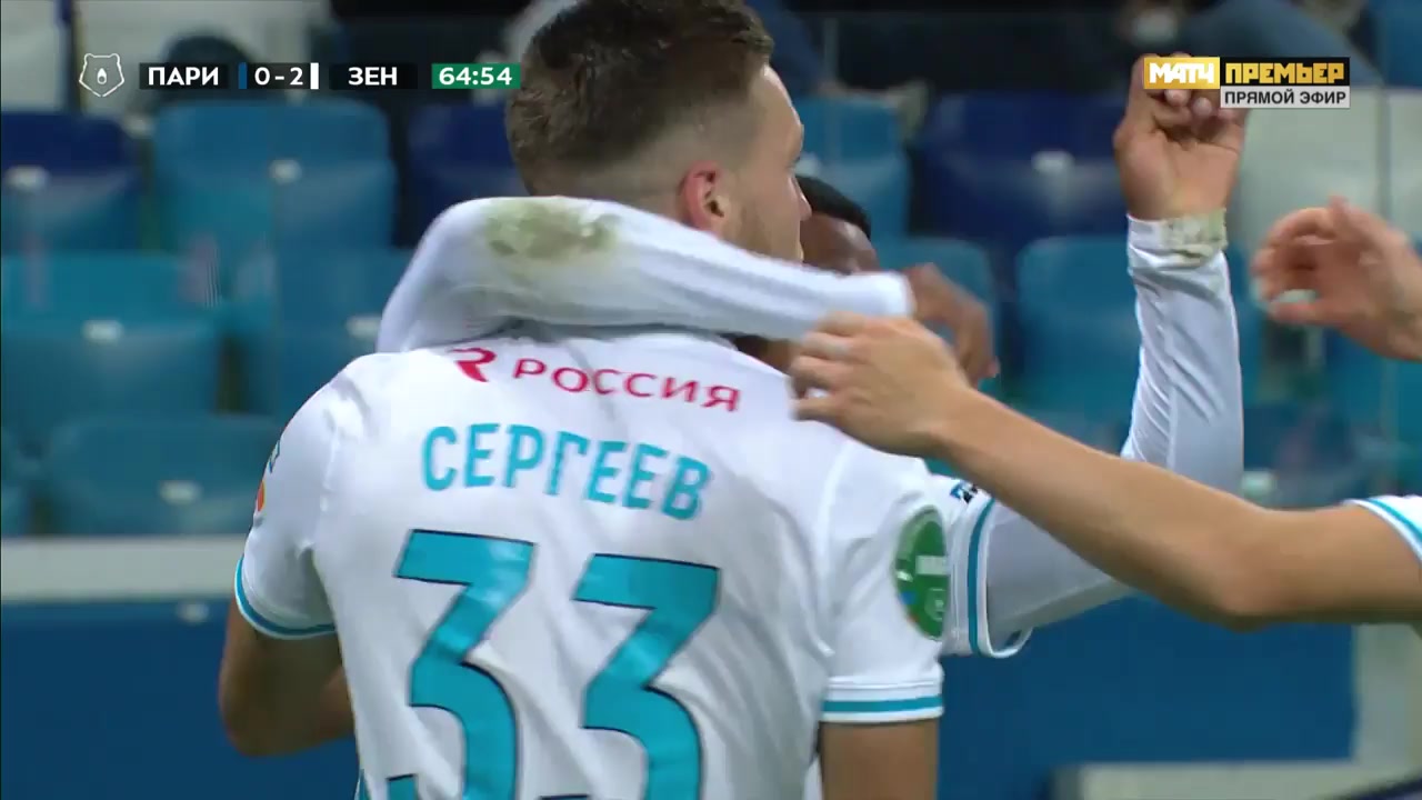 RUS PR FK Nizhny Novgorod Vs Zenit St. Petersburg Malcom Filipe Silva Oliveira Goal in 66 min, Score 0:3