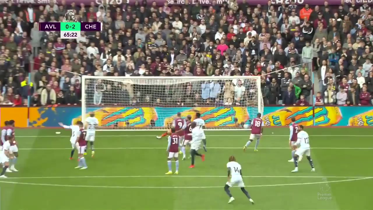 EPL Aston Villa Vs Chelsea 66 phút Vào, ghi bàn 0:2