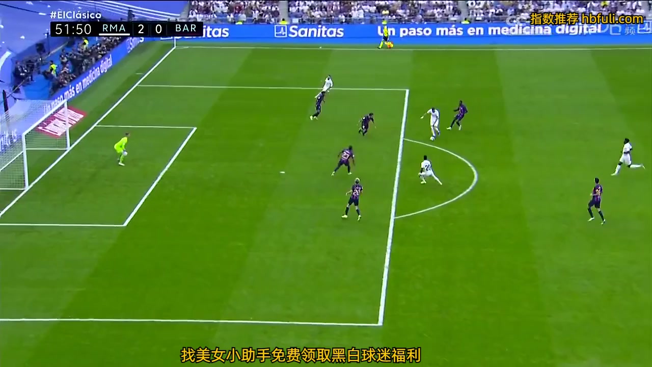 Laliga1 Real Madrid Vs FC Barcelona 52 phút Vào, ghi bàn 3:0