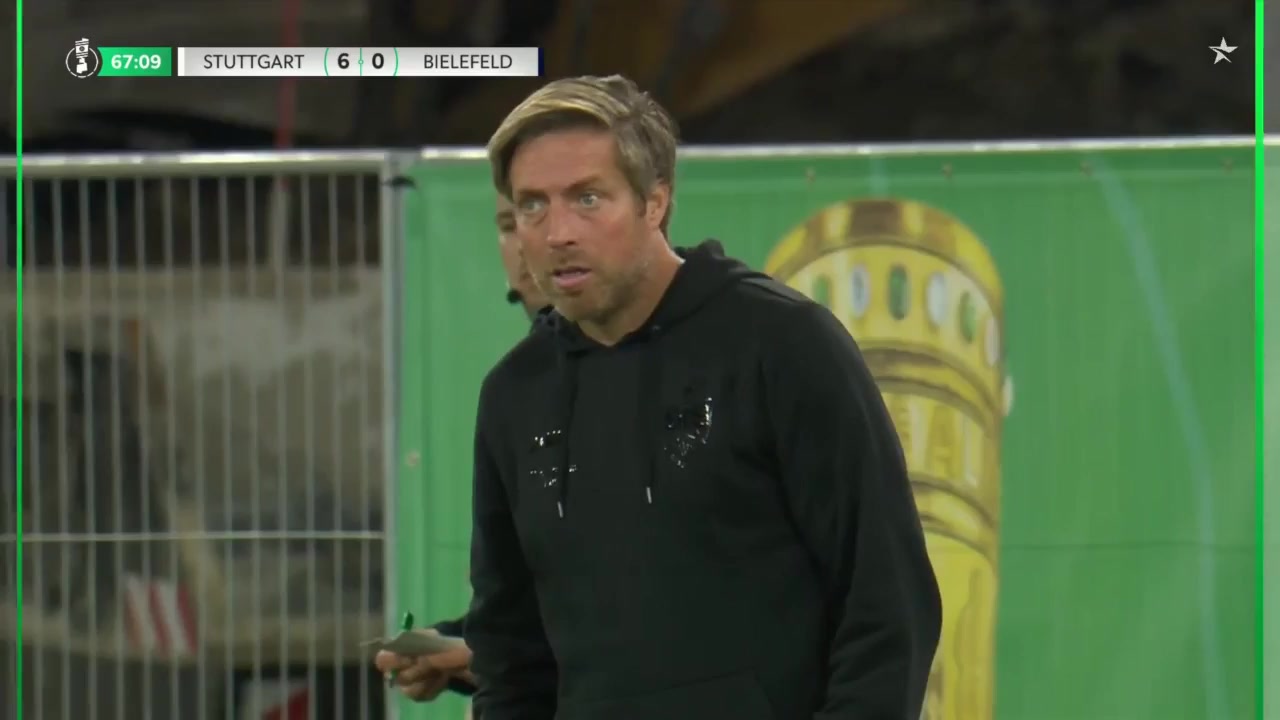 GERC VfB Stuttgart Vs Arminia Bielefeld  Goal in 68 min, Score 6:0
